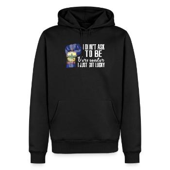 Vermonter Amerikaner US-Patriot USA Gewachsen - Männer Premium Bio Hoodie - Schwarz - Vorne - Nico (187cm)