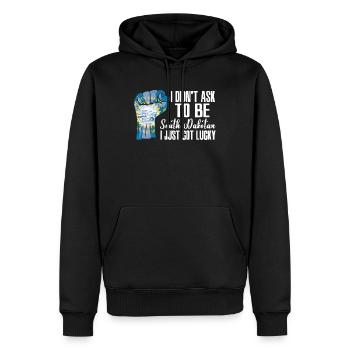 Dakota du Sud Américain U.S. Patriot U.S. Cultivé - Sweat à capuche Premium bio Homme - noir - Devant - Nico (187cm)