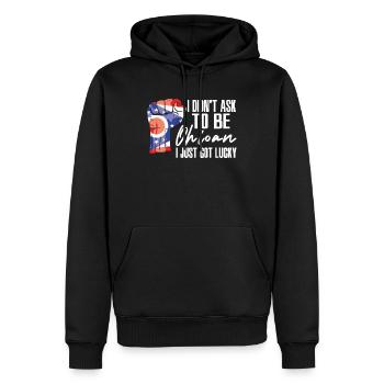 Ohioaner Amerikaner US-Patriot USA Gewachsen Ohio - Männer Premium Bio Hoodie - Schwarz - Vorne - Nico (187cm)