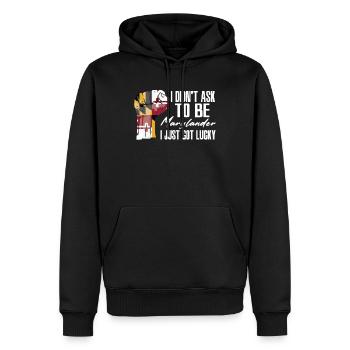 Marylander Amerikaner US-Patriot USA Gewachsen - Männer Premium Bio Hoodie - Schwarz - Vorne - Nico (187cm)