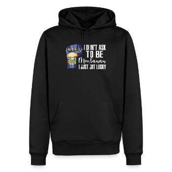 Montanan Américain US Patriot États-Unis cultivé Montana - Sweat à capuche Premium bio Homme - noir - Devant - Nico (187cm)