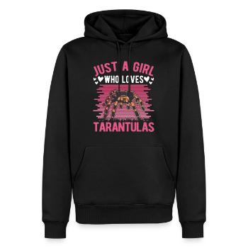 Tarantel Mädchen Tarantula Girl - Sweat à capuche Premium bio Homme - noir - Devant - Nico (187cm)