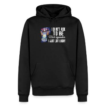 Michigander Amerikaner US-Patriot USA Gewachsen - Männer Premium Bio Hoodie - Schwarz - Vorne - Nico (187cm)