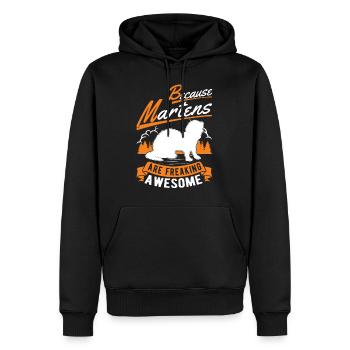 Parce que les Martens sont vraiment géniales Marder - Sweat à capuche Premium bio Homme - noir - Devant - Nico (187cm)