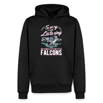 Falke Falkner Turmfalke Falknerei Falkner - Männer Premium Bio Hoodie - Schwarz - Vorne - Nico (187cm)