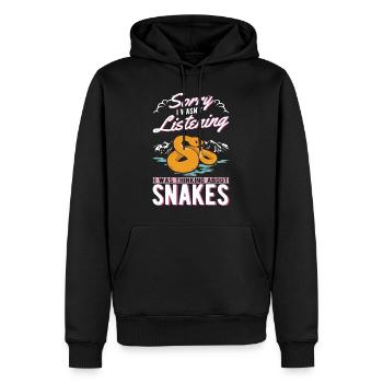 Schlangen Besitzer Kornnatter Natter - Männer Premium Bio Hoodie - Schwarz - Vorne - Nico (187cm)