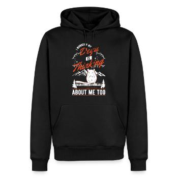 Degu Propriétaire Arbuste Rat Forêt Degu - Sweat à capuche Premium bio Homme - noir - Devant - Nico (187cm)
