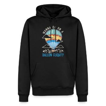 want to go on a balloon flight? Balloon - Men’s Premium Organic Hoodie - black - Front - Nico (187cm)