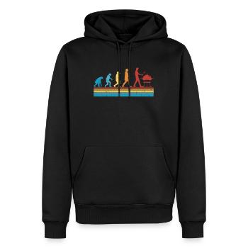 Grill Evolution Bratwurst Grillen - Sweat à capuche Premium bio Homme - noir - Devant - Nico (187cm)
