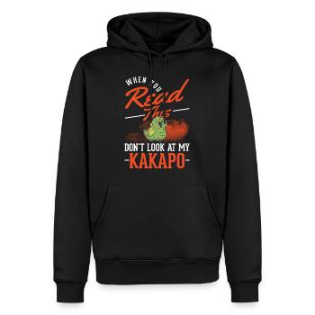 Kakapo Neuseeländischer Papagei - Männer Premium Bio Hoodie - Schwarz - Vorne - Nico (187cm)
