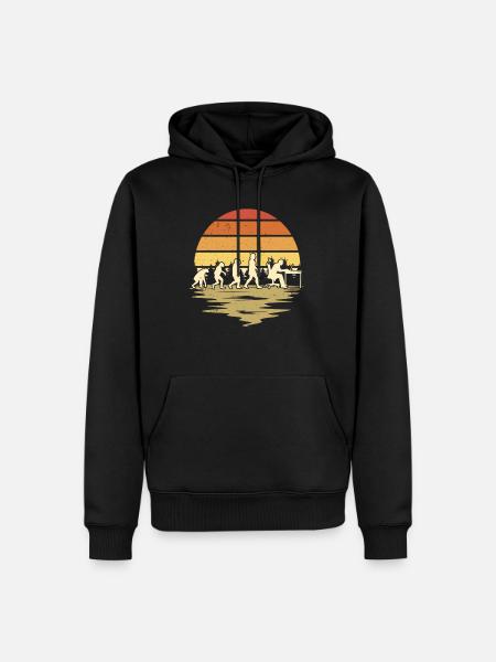 Informatiker Evolution Programmierer Nerd - Männer Premium Bio Hoodie - Schwarz