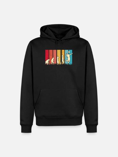 Volleyball Evolution Volleyball Player - Men’s Premium Organic Hoodie - black