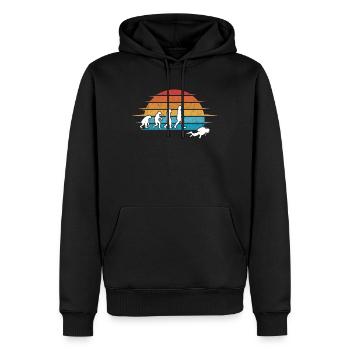 Taucher Evolution Tauchen Tauchgang Schnorchel - Männer Premium Bio Hoodie - Schwarz - Vorne - Nico (187cm)