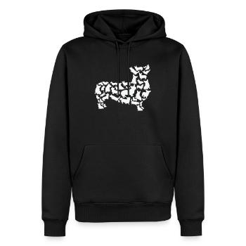Pembroke Welsh Corgi Dog Mama Pembroke Welsh - Sweat à capuche Premium bio Homme - noir - Devant - Nico (187cm)