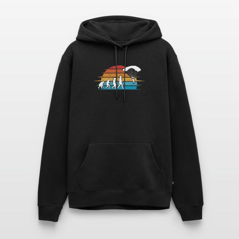 Fallschirmspringer EvolutionFallmschirm Skydive Männer Premium Bio Hoodie