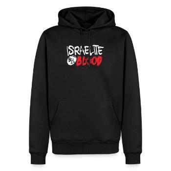 Israël Vous êtes Hébreu Israélite Juif - Sweat à capuche Premium bio Homme - noir - Devant - Nico (187cm)
