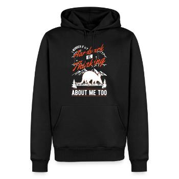 Aardvark Gift Aardvark - Men’s Premium Organic Hoodie - black - Front - Nico (187cm)