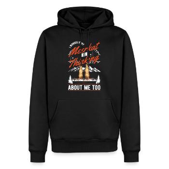 Erdmännchen Surikat Meerkat - Männer Premium Bio Hoodie - Schwarz - Vorne - Nico (187cm)