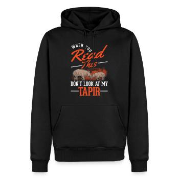 Tapir Flachlandtapir Tapirdae Tapir - Männer Premium Bio Hoodie - Schwarz - Vorne - Nico (187cm)