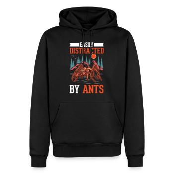 Fourmis, Fourmilière, Fourmilières, Fourmis De Feu - Sweat à capuche Premium bio Homme - noir - Devant - Nico (187cm)