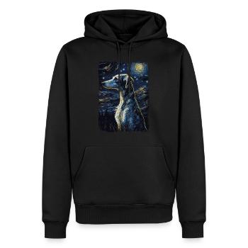 Galgo Espanol Starry Night - Männer Premium Bio Hoodie - Schwarz - Vorne - Nico (187cm)