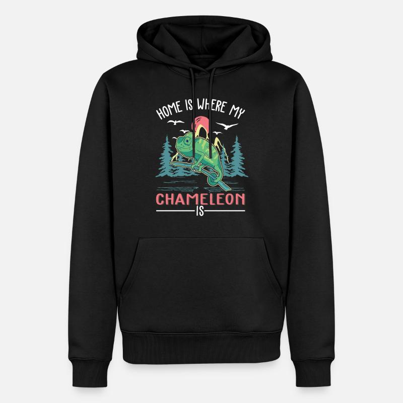 Chameleon Home Chameleon - Sweat à capuche Premium bio Homme - noir