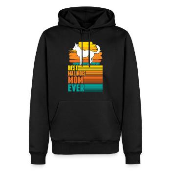 Meilleure maman malinoise de tous les temps Mechelse Herder - Sweat à capuche Premium bio Homme - noir - Devant - Nico (187cm)