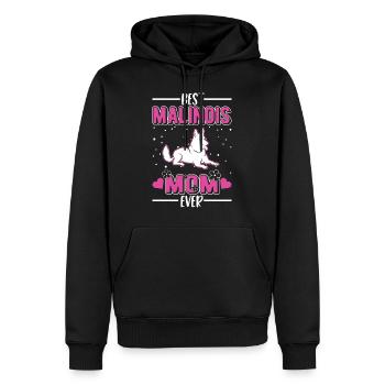 Meilleure maman malinoise de tous les temps Mechelse Herder - Sweat à capuche Premium bio Homme - noir - Devant - Nico (187cm)