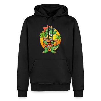 Lustige Krokodil Cartoon Sommer Strand Sonnenbrille - Männer Premium Bio Hoodie - Schwarz - Vorne - Nico (187cm)