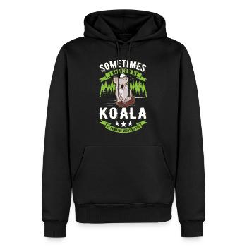 Koala Liebhaber Koalabär - Männer Premium Bio Hoodie - Schwarz - Vorne - Nico (187cm)