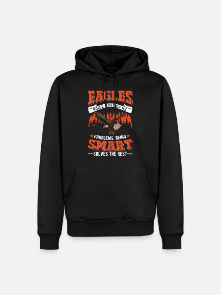 Golden Eagle Eagle Avl Falkner Eagle - Herre Premium økologisk hoodie - sort