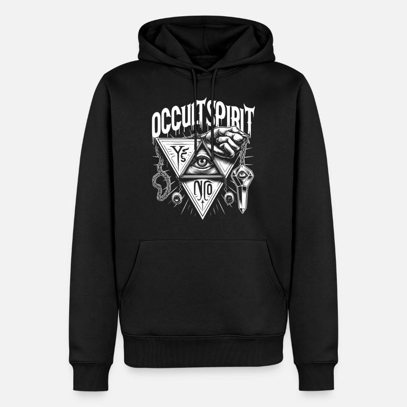 OS logo Pendule 3 - Sweat à capuche Premium bio Homme - noir