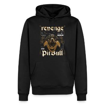 American , design for dog lovers - Men’s Premium Organic Hoodie - black - Front - Nico (187cm)