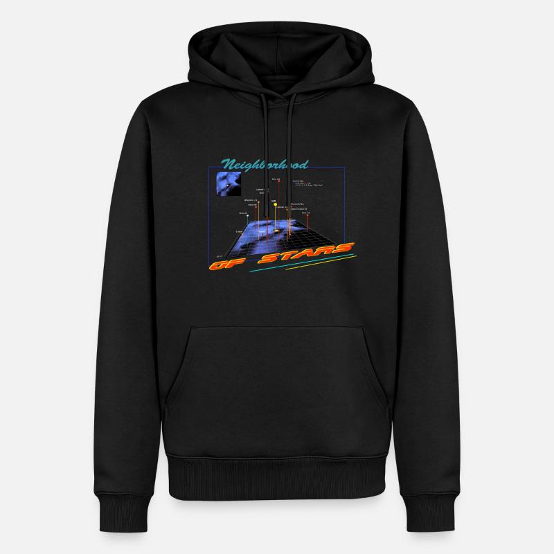 kosmische nachbarschaft - Männer Premium Bio Hoodie - Schwarz