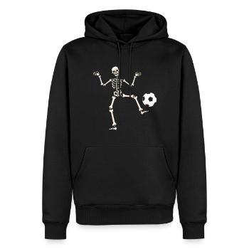 Skeleton Football - Men’s Premium Organic Hoodie - black - Front - Nico (187cm)
