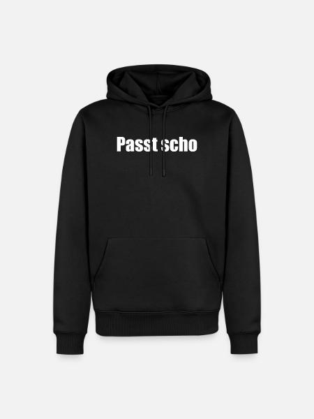Passt scho - Männer Premium Bio Hoodie - Schwarz