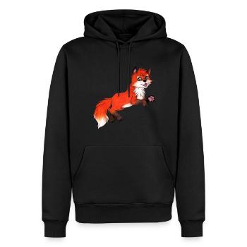 Süßer Fuchs Geschenk für Fuchsfan Jungen & Mädchen - Männer Premium Bio Hoodie - Schwarz - Vorne - Nico (187cm)