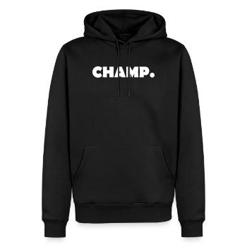 CHAMPION - Sweat à capuche Premium bio Homme - noir - Devant - Nico (187cm)