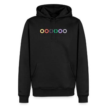 Code couleur des cordes de guitare | Concert, Rock, Musique - Sweat à capuche Premium bio Homme - noir - Devant - Nico (187cm)