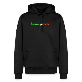 Eirin go brach - Männer Premium Bio Hoodie - Schwarz - Vorne - Nico (187cm)