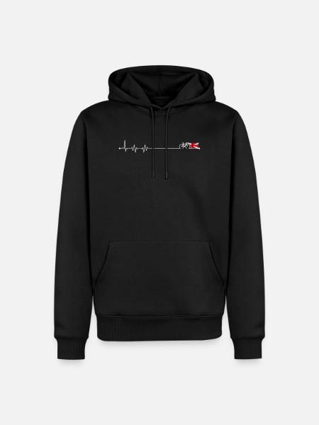 Cycle Route UK Emblem - Men’s Premium Organic Hoodie - black