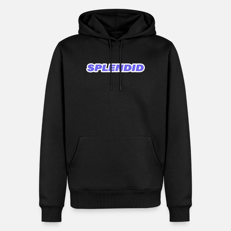 SPLENDID - Männer Premium Bio Hoodie - Schwarz