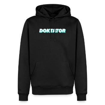 CONFÉRENCIER - Sweat à capuche Premium bio Homme - noir - Devant - Nico (187cm)