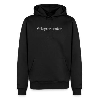 Klapsenbester Durchgeknallt Irrenhaus Büro Spruch - Männer Premium Bio Hoodie - Schwarz - Vorne - Nico (187cm)