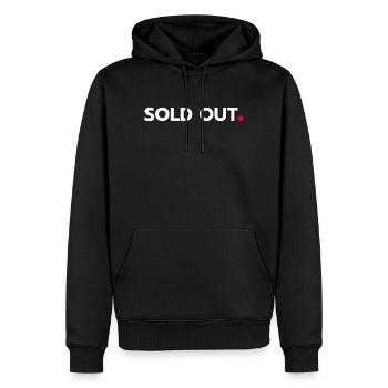 Ausverkauft - Männer Premium Bio Hoodie - Schwarz - Vorne - Nico (187cm)