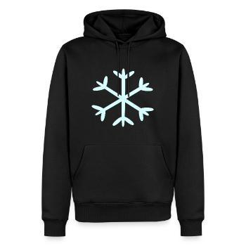 Flocon de neige Flocons de neige Noël - Sweat à capuche Premium bio Homme - noir - Devant - Nico (187cm)