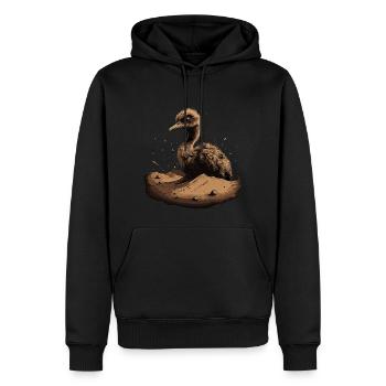 Baby Strauß Vogel Küken - Männer Premium Bio Hoodie - Schwarz - Vorne - Nico (187cm)
