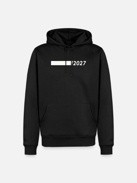 2027 - Männer Premium Bio Hoodie - Schwarz