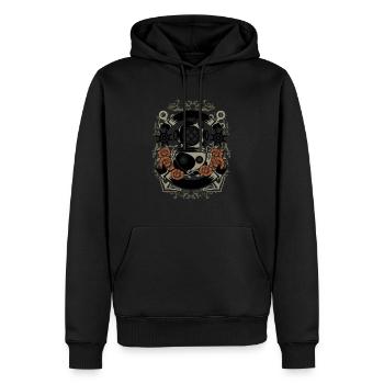 Diver - Men’s Premium Organic Hoodie - black - Front - Nico (187cm)