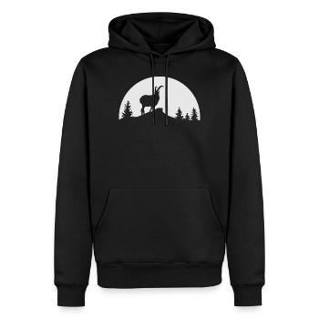 Geeignet für Campen und Bergsteigen Geschenk - Männer Premium Bio Hoodie - Schwarz - Vorne - Nico (187cm)